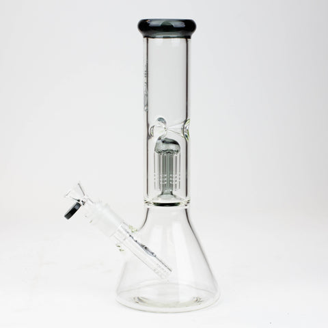 12" Genie-Tree arms color accented glass water bong