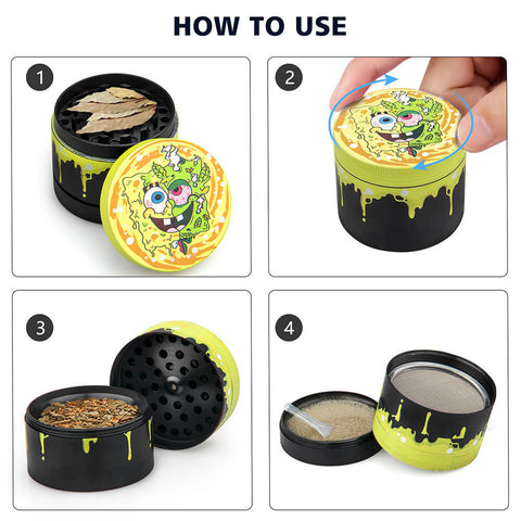 PILOTDIARY Cartoon Herb Grinder