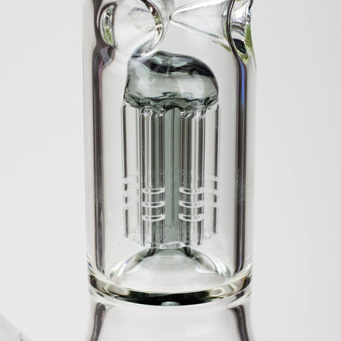 12" Genie-Tree arms color accented glass water bong