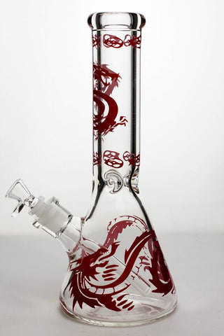 12" Dragon 9 mm thick glass beaker bong