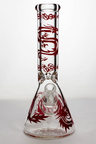 12" Dragon 9 mm thick glass beaker bong