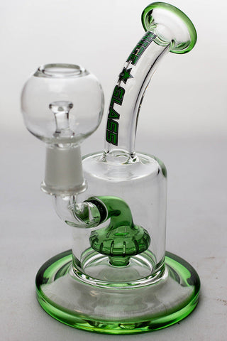 6" Nice glass shower head diffuser dab rig