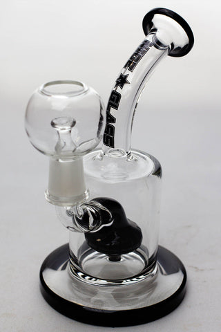 6" Nice glass shower head diffuser dab rig