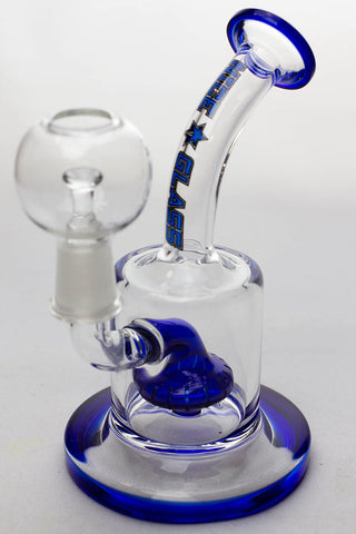 6" Nice glass shower head diffuser dab rig