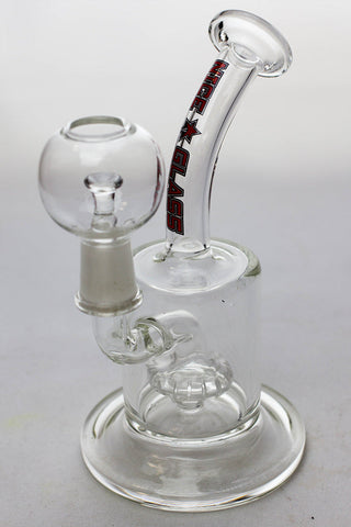 6" Nice glass shower head diffuser dab rig