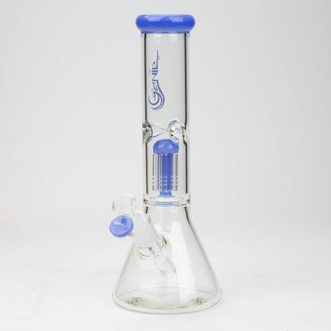 12" Genie-Tree arms color accented glass water bong