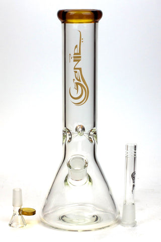 12" Genie Classic beaker glass water bong