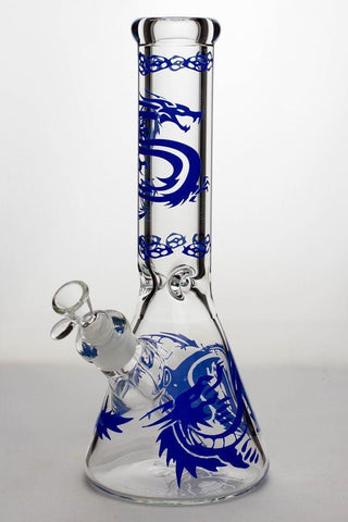 12" Dragon 9 mm thick glass beaker bong