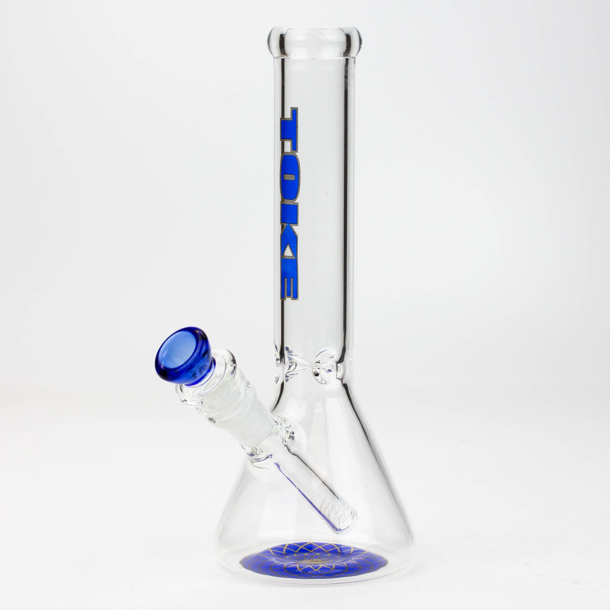 9.5" TOKE beaker glass water bong