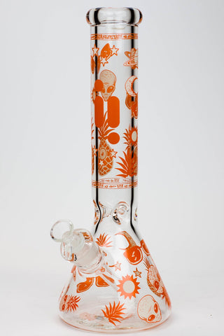 14" Infyniti Pineapple Glow in the dark 7 mm glass bong