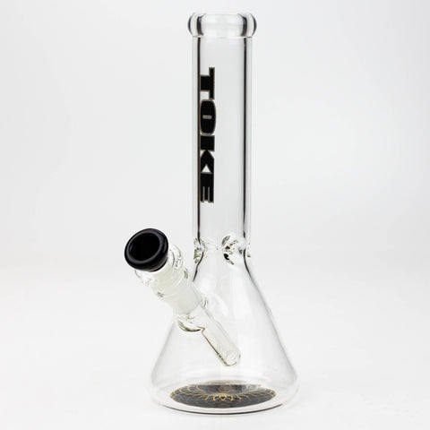 9.5" TOKE beaker glass water bong