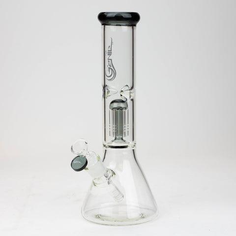 12" Genie-Tree arms color accented glass water bong