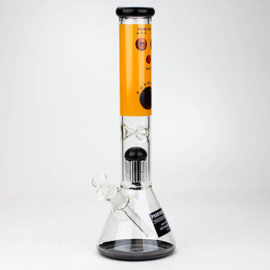 THE TRAGICALLY HIP-15.5" glass water pipe with single percolator by Infyniti