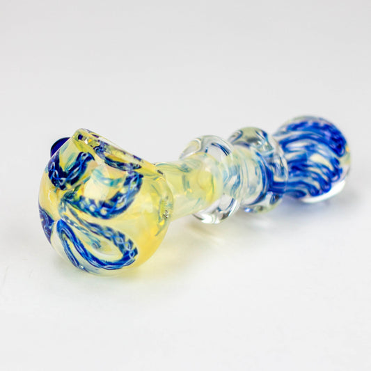 3.5" softglass hand pipe Pack of 2 [9672]