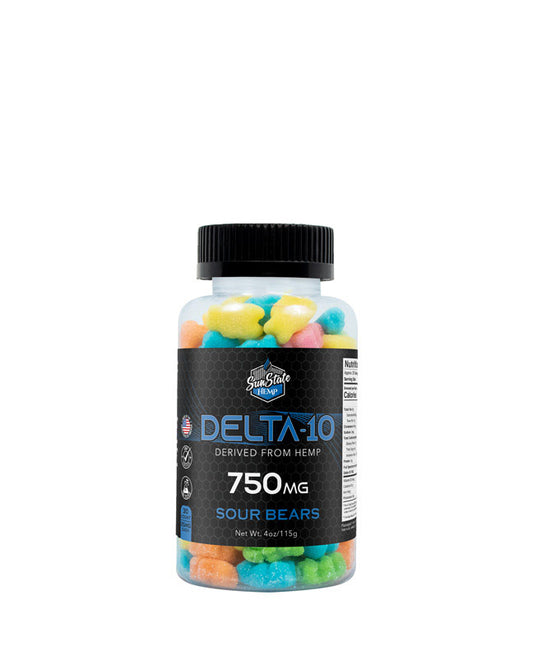 Delta 10 Sour Bears 30ct 750mg